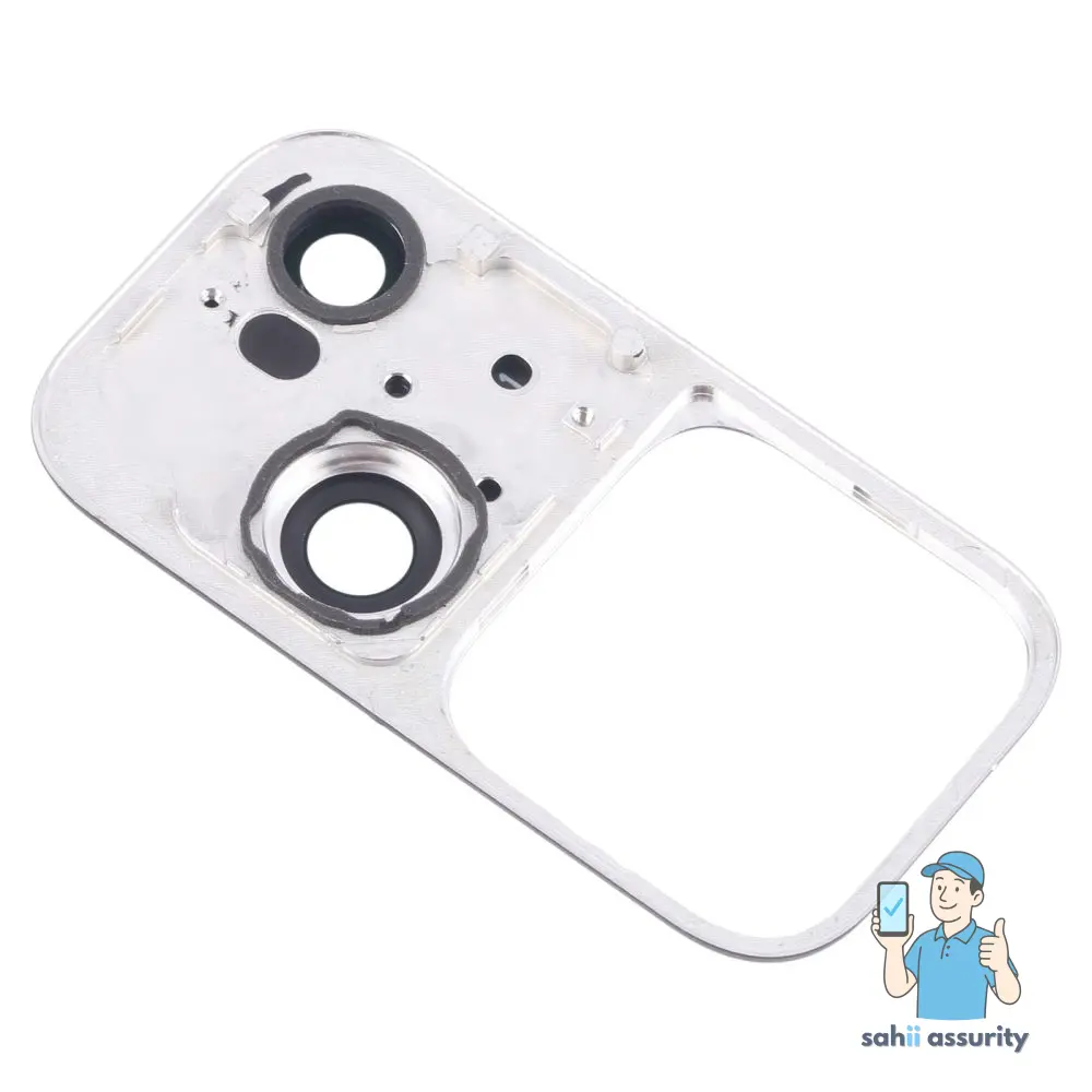 Camera Lens Glass with Frame for Vivo S18 Black thumbnail